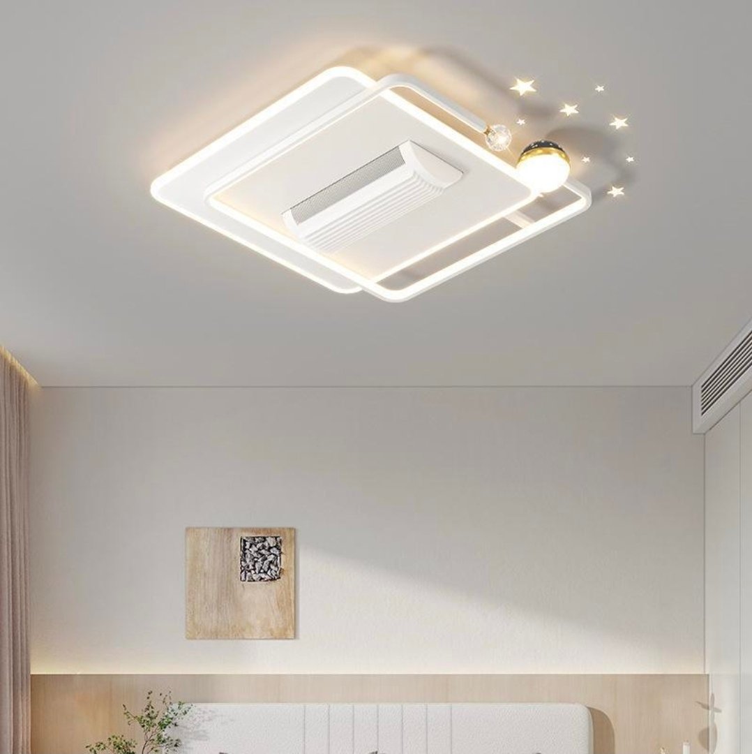 إضاءة ديكورية ثلاثية الوظائف 💡 إنارة | ❄️ تكييف | 🌬️ تهوية ✨ - الصورة 5