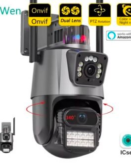 كاميرا مراقبة wifi بـ 2 عدسات دقه عاليه 4k