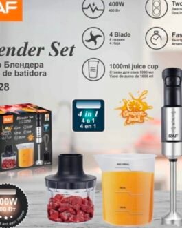 🍲🥤 محضّرة طعام RAF متعددة الوظائف 4×1 ⚡ قوة 400 واط | أداء سريع وضوضاء منخفضة