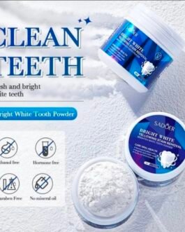 💎 مسحوق تبييض الأسنان العضوي – BRIGHT WHITE من SADOER