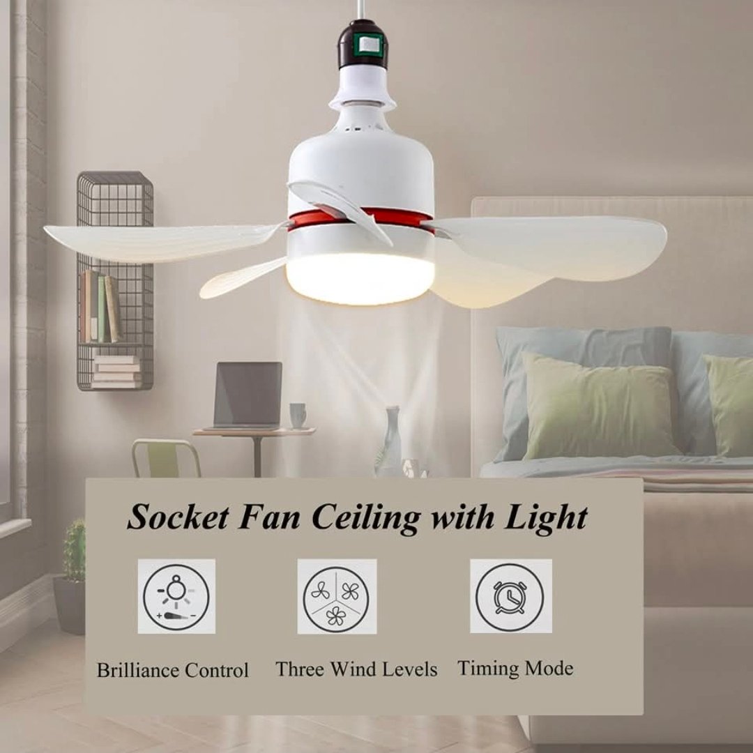 ✨ مروحة سقف ذكية مع إضاءة LED - الصورة 4