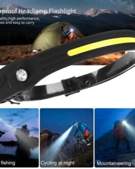 *مصباح راس LED قابل لاعادة الشحن من دي ام جي، 1 مصباح LED 1200