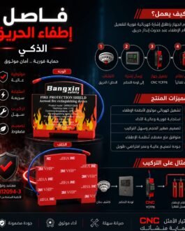 فيوز اطفاء الحريق الاوتوماتيكي 🔥الإطفاء الذكي – Fire Protection Shield 🔥